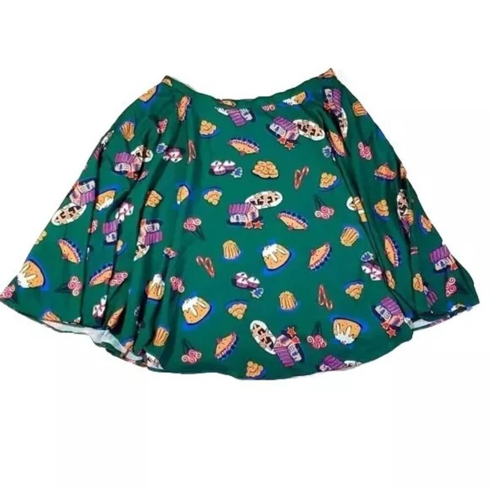 Modcloth Emerald Sugar Cookies Print Skirt NWT 1X & Medium
